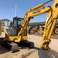 2016 Komatsu PC50MR-2 mini excavator, side view