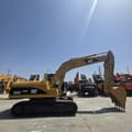 2019 Caterpillar 320C excavator, side profile view
