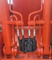 2019 Hitachi ZX120 crawler excavator hydraulic boom cylinders detail