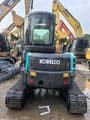 2022 Kobelco SK55SR mini excavator, rear view