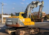 2004 Volvo EC160B NLC crawler excavator, rear three-quarter view