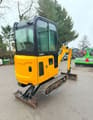 2021 JCB 16C-1 mini excavator rear three-quarter view