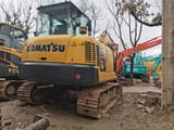 2012 Komatsu PC56-7 mini excavator, rear three-quarter view