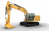 Caterpillar 320GC crawler excavator, side view