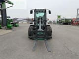 2023 Kramer KL255 mini excavator, front view with pallet forks