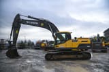 2014 Volvo EC300DNL crawler excavator, side profile view