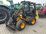 2023 JCB 403 E AGRI mini excavator, front three-quarter view