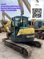 2020 Yanmar VIO80 excavator, rear three-quarter view