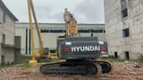 Hyundai R520L-9VS crawler excavator, rear view