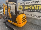 2016 JCB 8018 mini excavator, rear three-quarter view