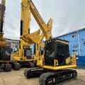 2020 Komatsu PC130-7 crawler excavator, front three-quarter view