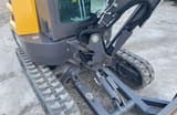 2020 Volvo EC27D mini excavator boom and cab detail