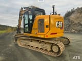 2022 Caterpillar 315 crawler excavator, rear three-quarter view