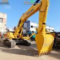 2022 Komatsu PC350-7 crawler excavator, front three-quarter view