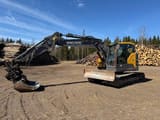 2017 Volvo ECR145EL crawler excavator side view