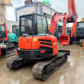 2019 Kubota KX155-5 mini excavator, rear three-quarter view