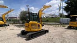 2023 Komatsu PC45 MR-5 mini excavator, rear three-quarter view