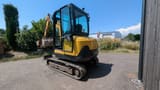 2021 Yanmar SV26 mini excavator, rear three-quarter view