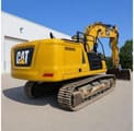 2019 Caterpillar 336 crawler excavator, rear three-quarter view