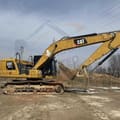 Caterpillar 320GC crawler excavator, side view