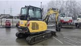 2020 Yanmar SV60-A mini excavator, rear three-quarter view