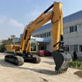 2023 Hyundai R220LC-9S crawler excavator, front three-quarter view