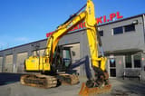 2016 JCB JS145LC crawler excavator, side profile view