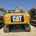 2023 Caterpillar 323DL crawler excavator, rear view