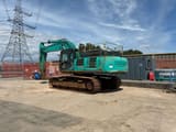 2019 Kobelco SK500LC-10 crawler excavator, rear three-quarter view
