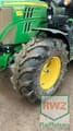 2020 John Deere 6130R tractor, side view of front wheel and hood