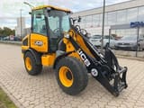2021 JCB 406 AGRI wheel loader, front three-quarter view