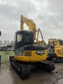 2022 Komatsu PC78US crawler excavator rear three-quarter view