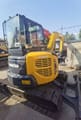 2018 Komatsu PC55MR-2 mini excavator, rear three-quarter view