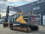 2015 Volvo EC250ENL crawler excavator, rear three-quarter view