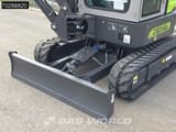 2024 Zoomlion ZE35GU Mini Excavator showing a close-up of the front dozer blade and undercarriage.