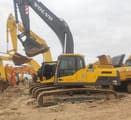 Volvo EC300D crawler excavator, side profile view