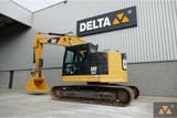 2017 Caterpillar 325FL crawler excavator, side view