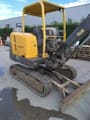 2007 Volvo EC25 mini excavator, rear three-quarter view