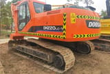 2020 Doosan DH220LC-7 crawler excavator rear three-quarter view