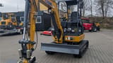XCMG XE27E mini excavator, front three-quarter view