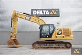 2019 Caterpillar 320-07A crawler excavator, side profile view