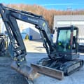 2023 Volvo ECR58F mini excavator, front three-quarter view