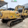 2023 Caterpillar 313GC crawler excavator, rear three-quarter view