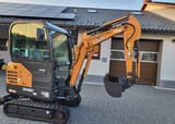 2022 CASE CX19C Mini Excavator showcasing the black rubber tracks and undercarriage components.