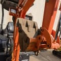 2024 Hitachi ZX17U mini excavator boom and bucket detail