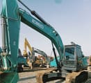 2019 Kobelco SK210 crawler excavator, side profile view
