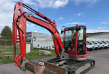 2016 Yanmar VIO50-U mini excavator, front three-quarter view