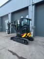 2024 Kobelco SK28SR-7 mini excavator, rear three-quarter view