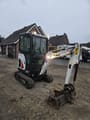 2020 Bobcat E17 mini excavator, front three-quarter view
