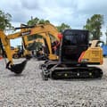 2023 Sany SY75C mini excavator, side profile view